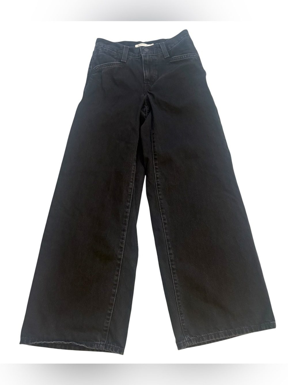 Levis '94 Baggy Wide Leg Jeans Womens 24x31 Black Denim Streetwear Skater Grunge
